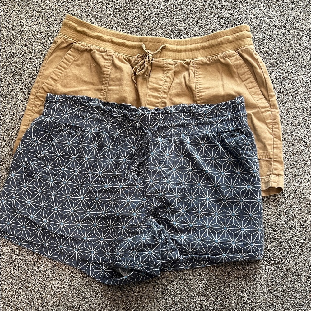 GAP Women's High Waist Shorts - Tan, A New Day Shorts Blue and White